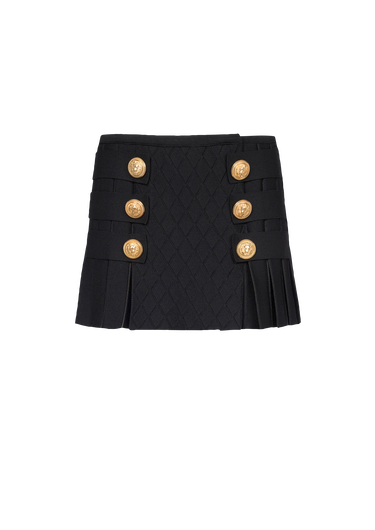 Knit pleated skirt