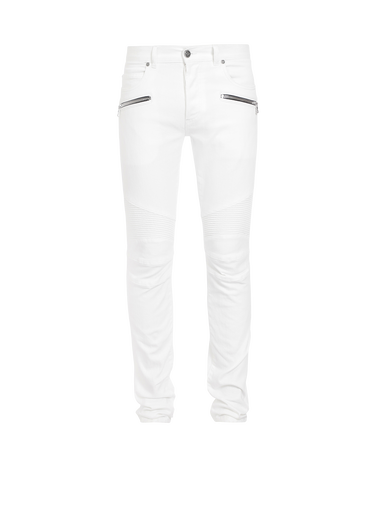 Slim-cut cotton jeans