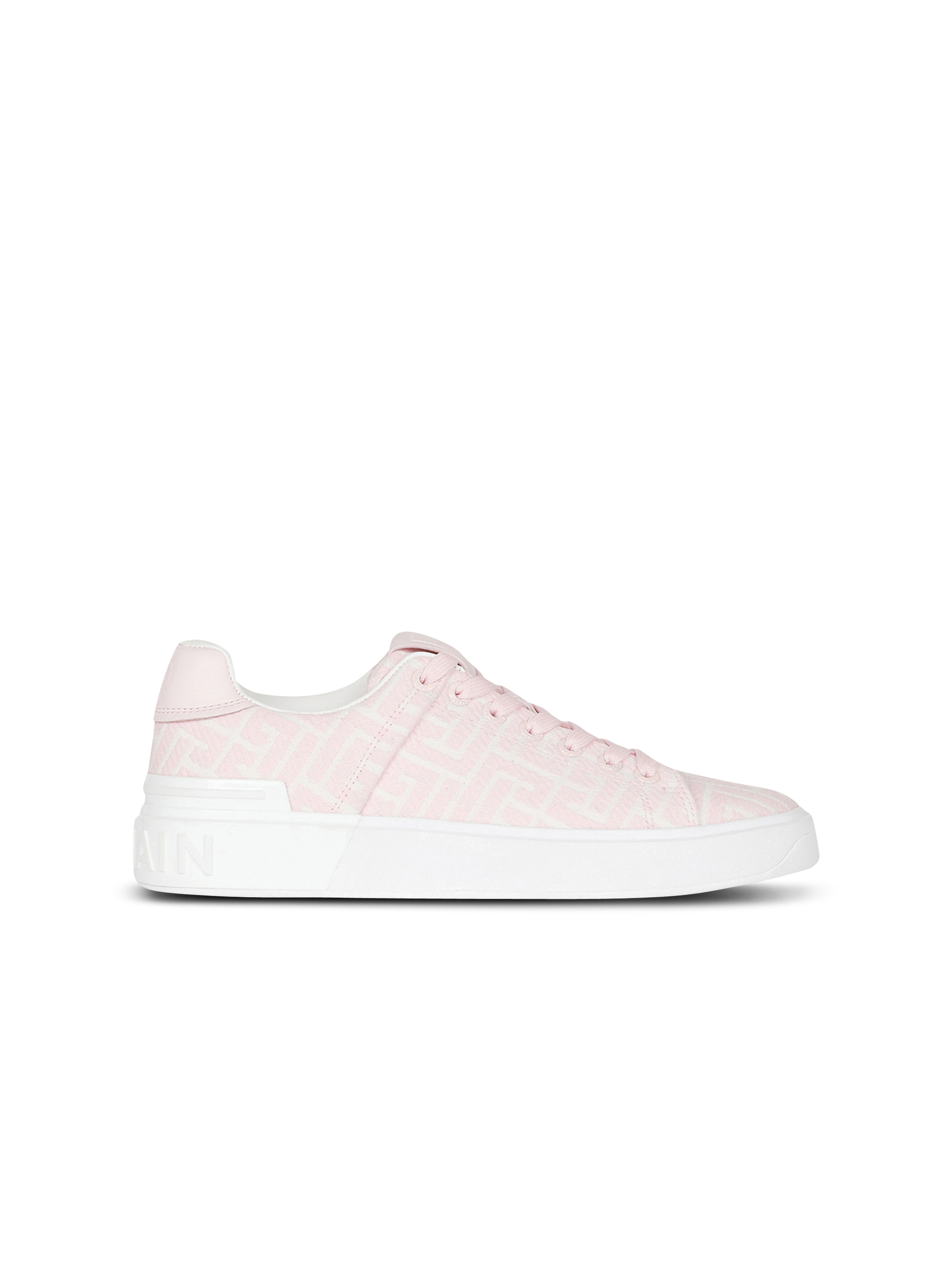 Bicolor jacquard B-Court sneakers, pink